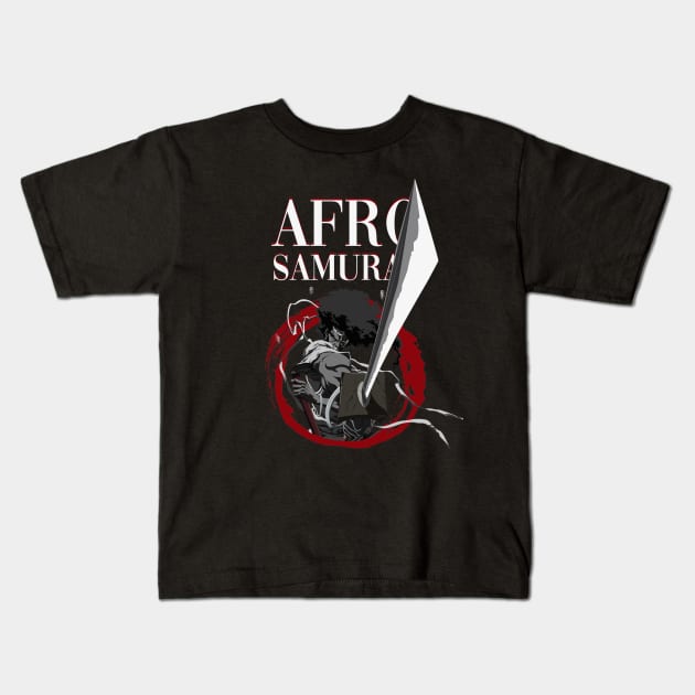 afro samurai warrior - black power Kids T-Shirt by Claessens_art